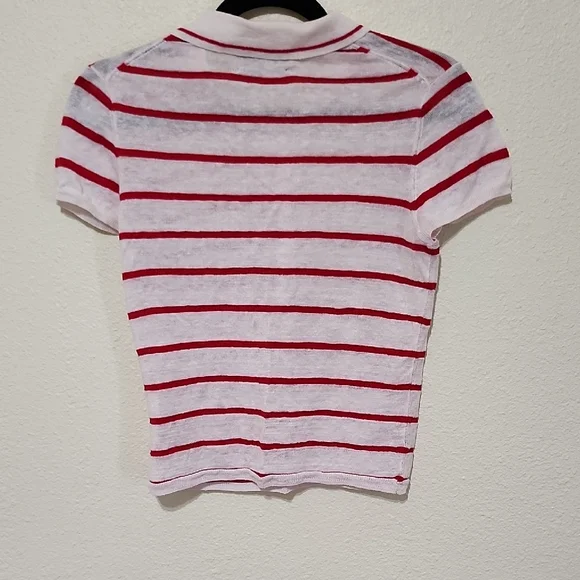 Reformation Red and White Crop Top - Picture 5 of 8